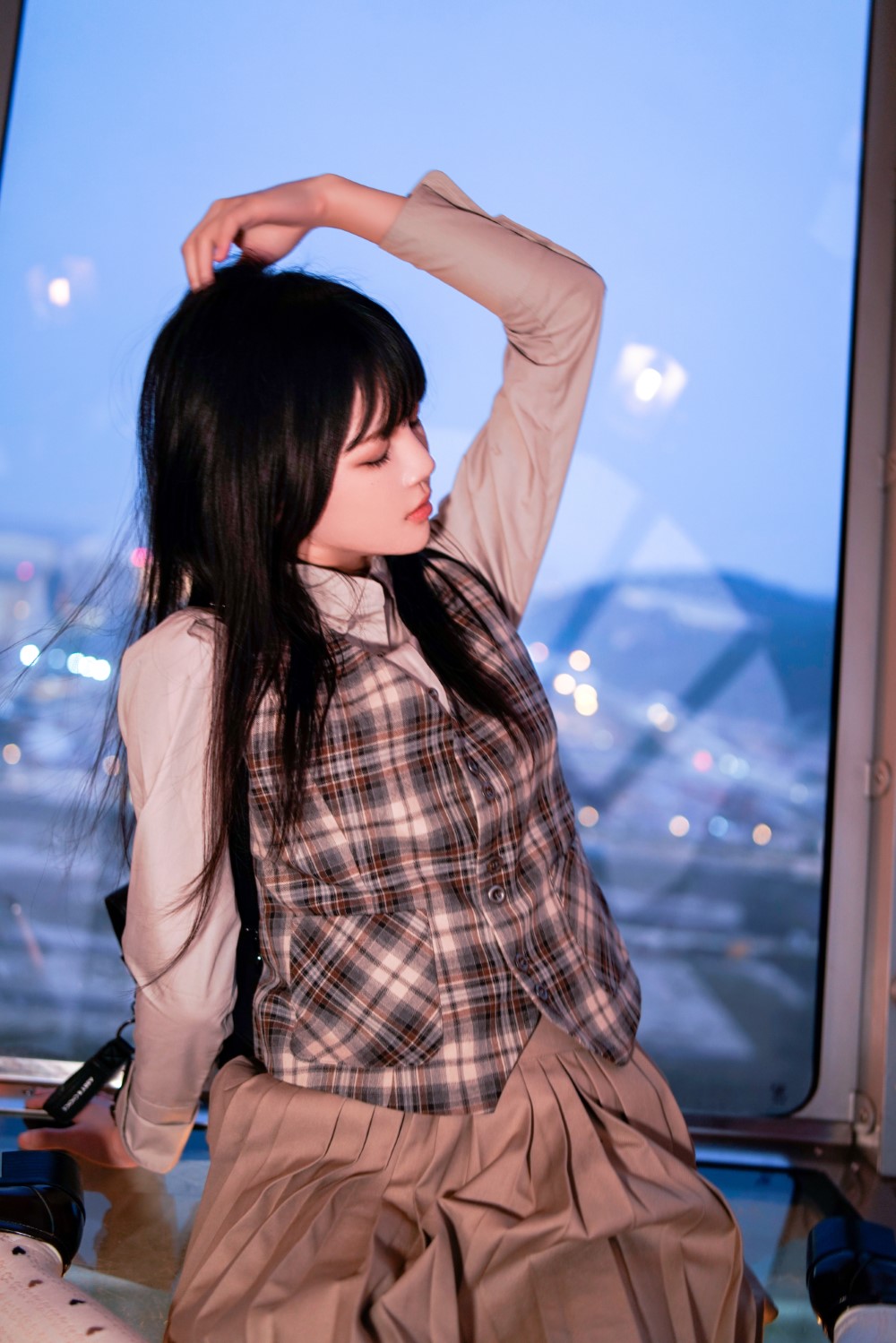 Coser@桜桃喵 制服摩天轮