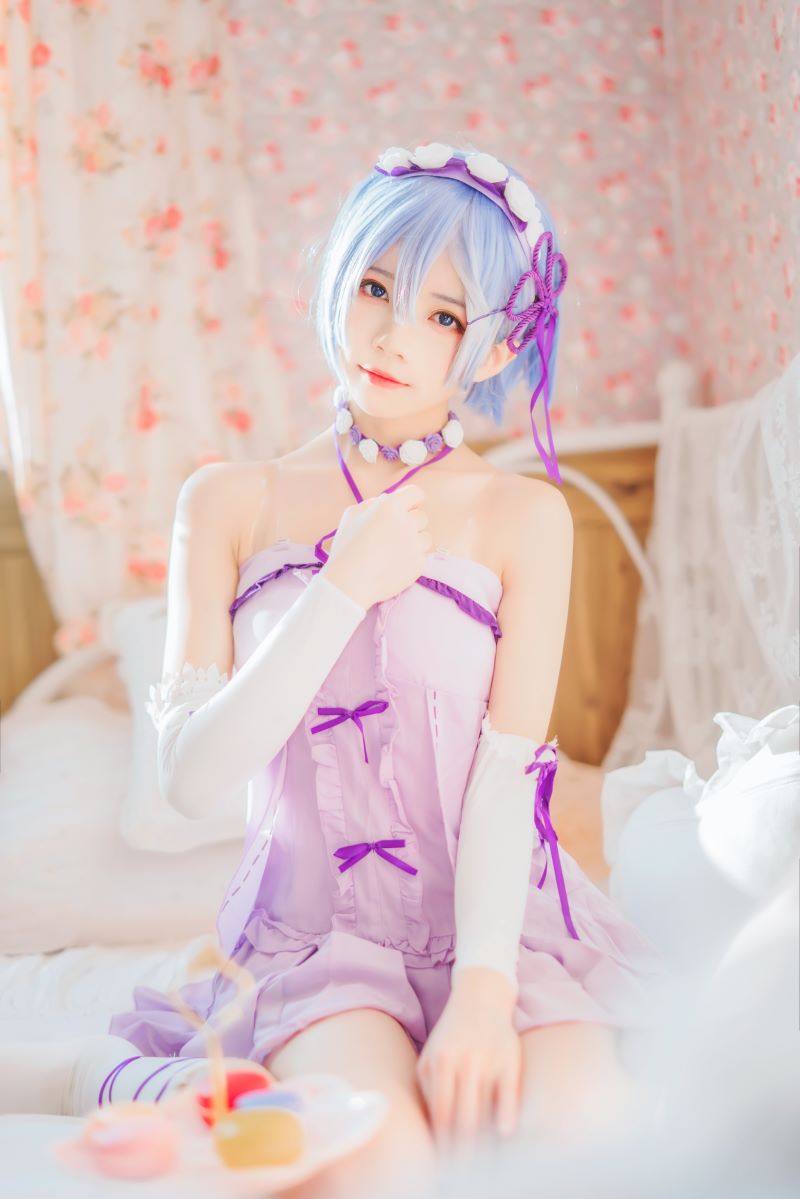 Coser@桜桃喵 蕾姆小睡裙