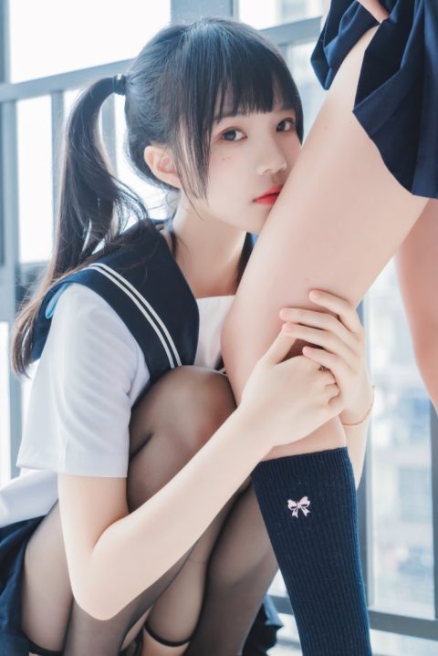 Coser@桜桃喵&木绵绵 – 她(制服×制服)