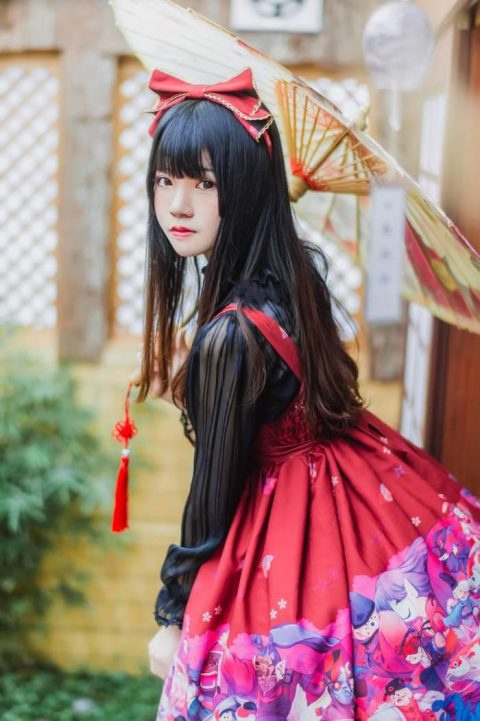 萝利风COS 桜桃喵 – 和风lolita