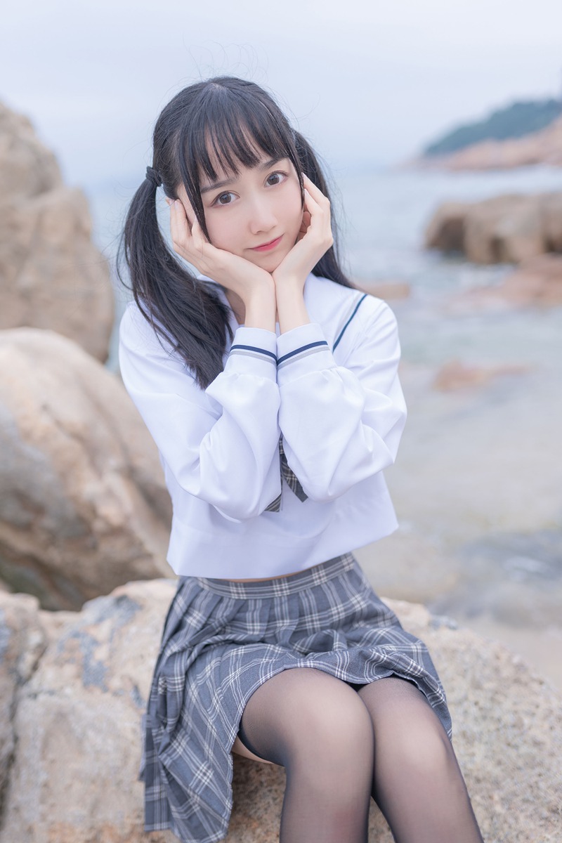 木绵绵OwO 海边JK