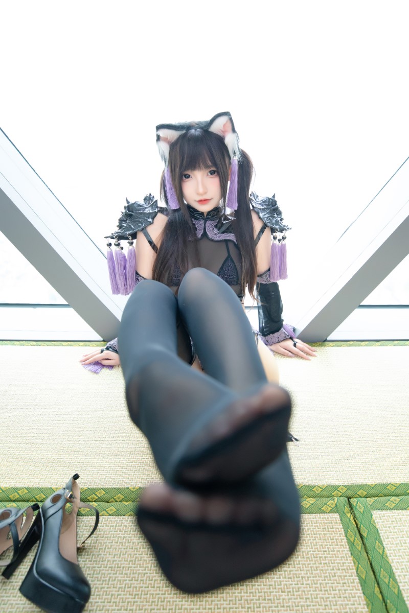神楽坂真冬写真《旗袍猫女》