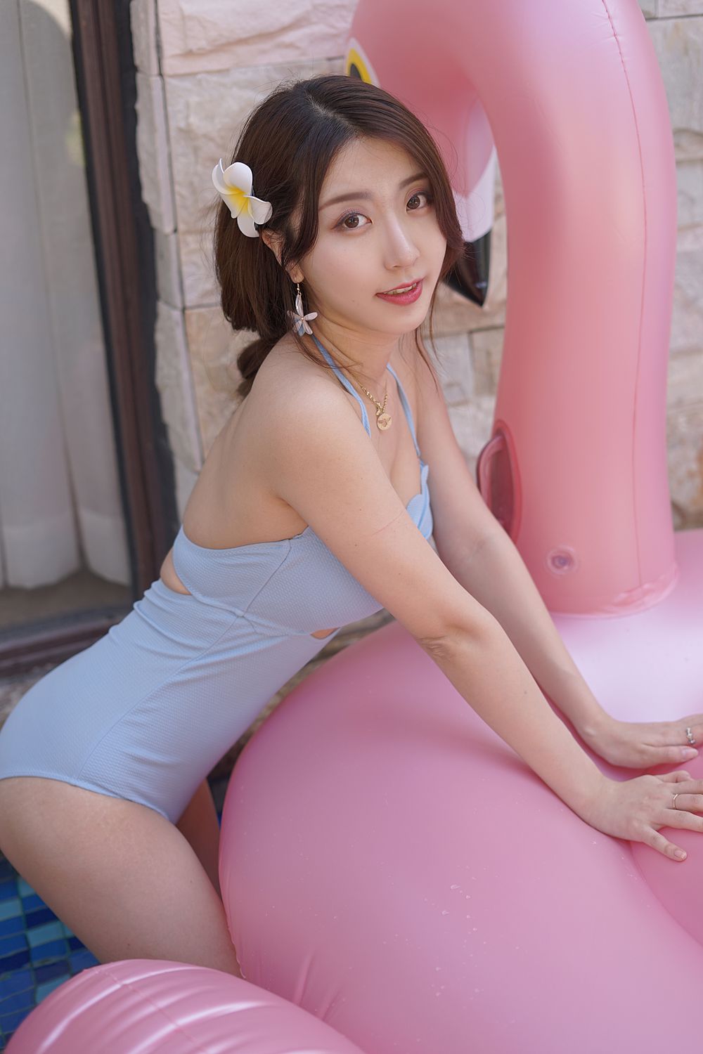 黑川 蓝色连体