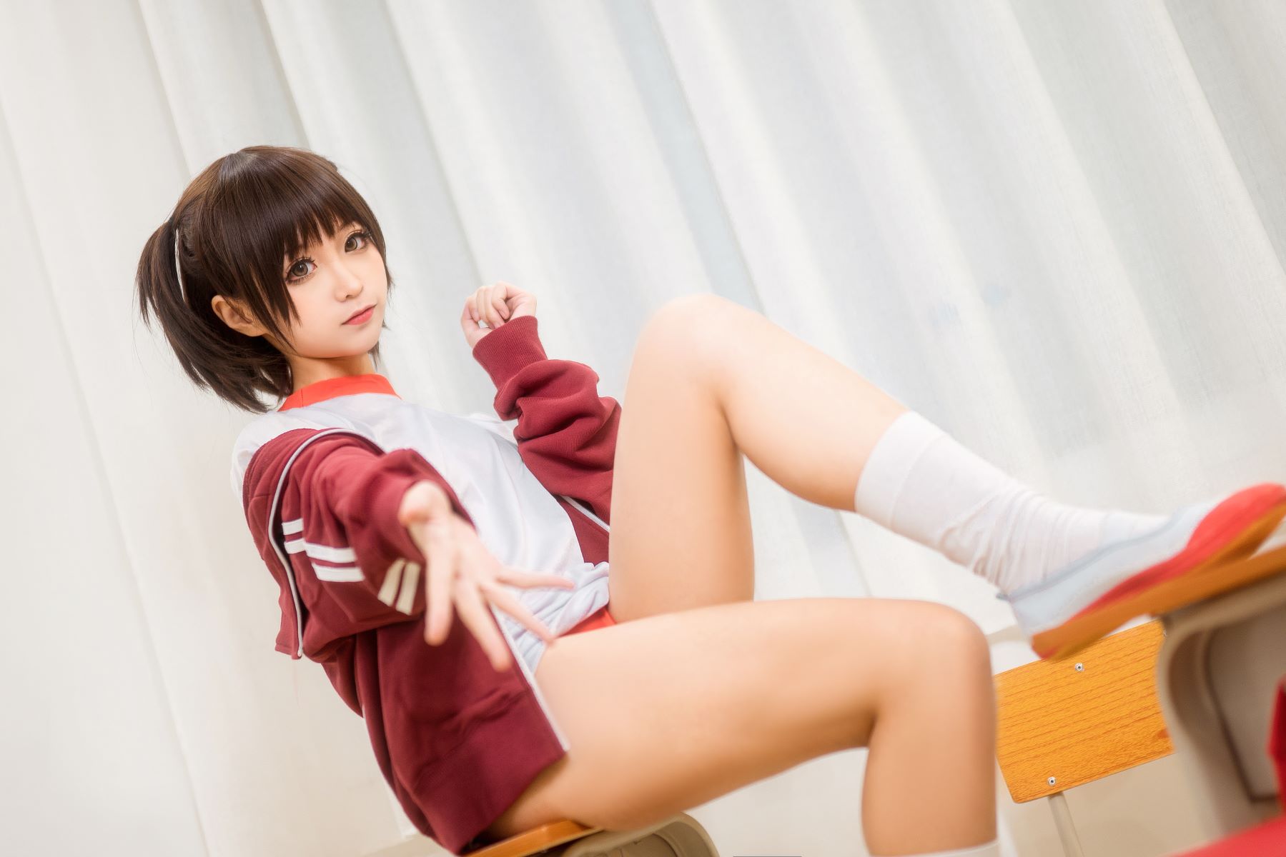 蠢沫沫 体操服红