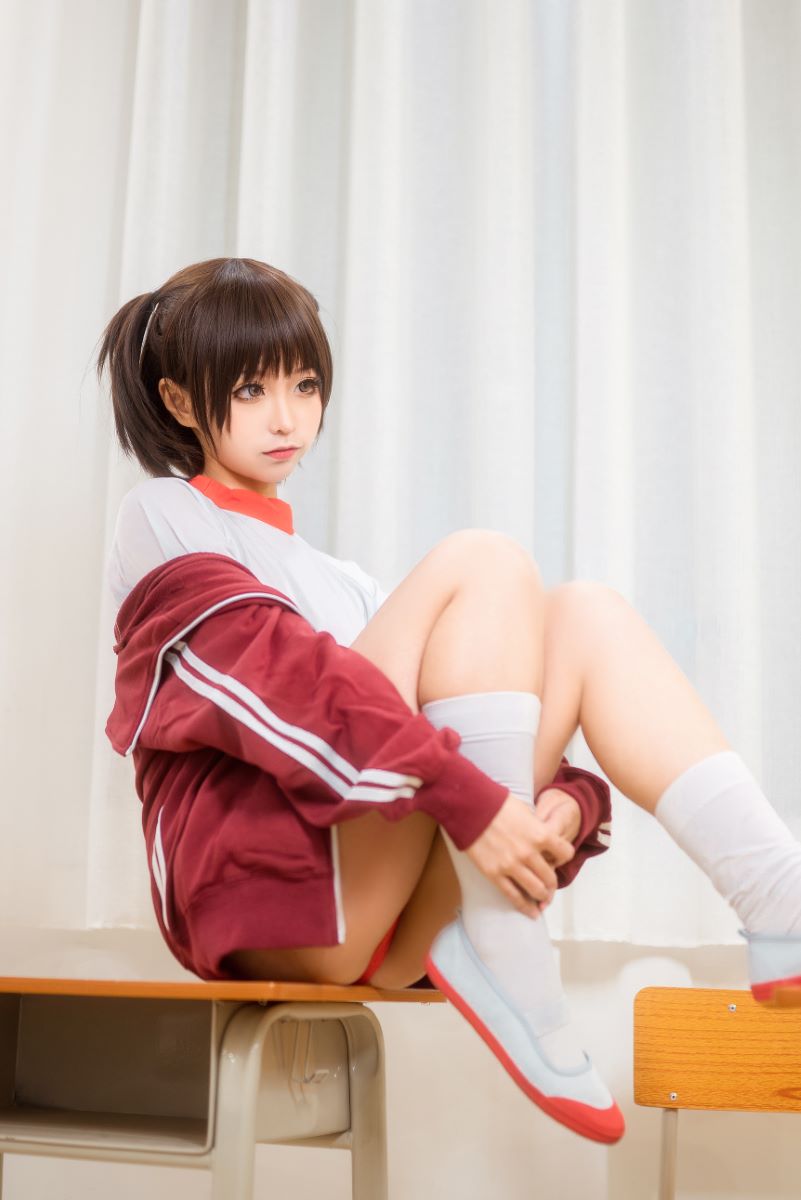 蠢沫沫 体操服红
