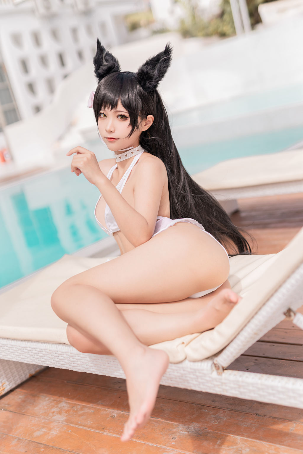 蠢沫沫 爱宕 犬 泳装