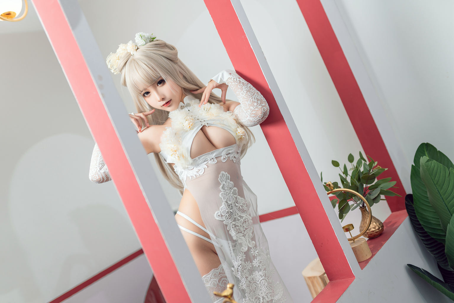 蠢沫沫 真爱版 歪萌白旗袍