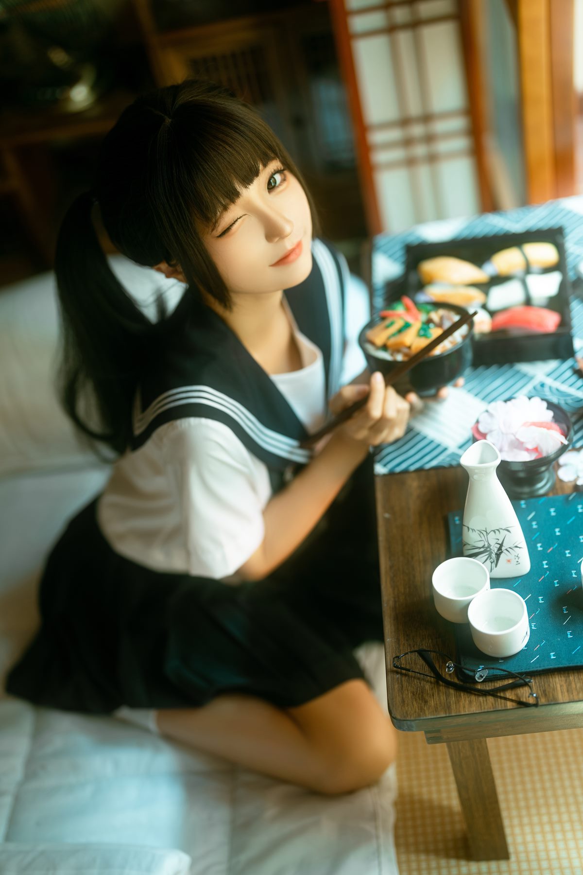 蠢沫沫 居家学妹