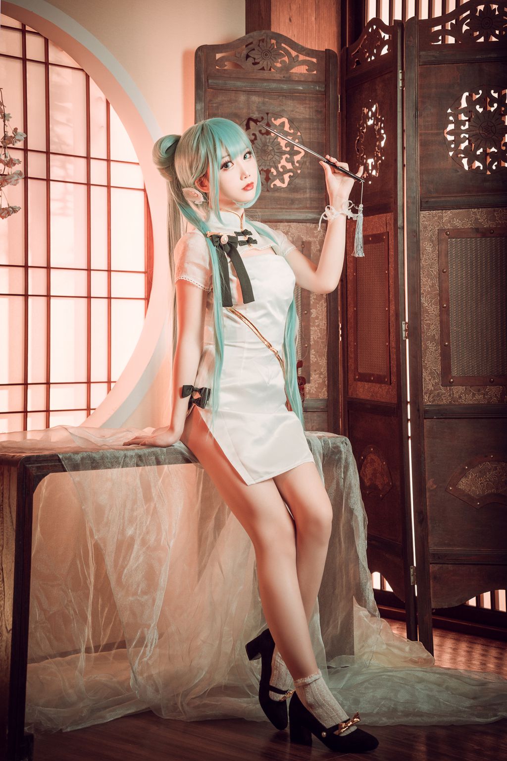 面饼仙儿 初音旗袍