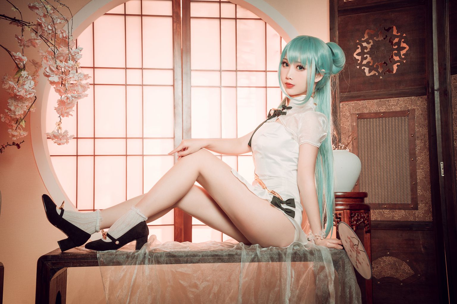 面饼仙儿 初音旗袍