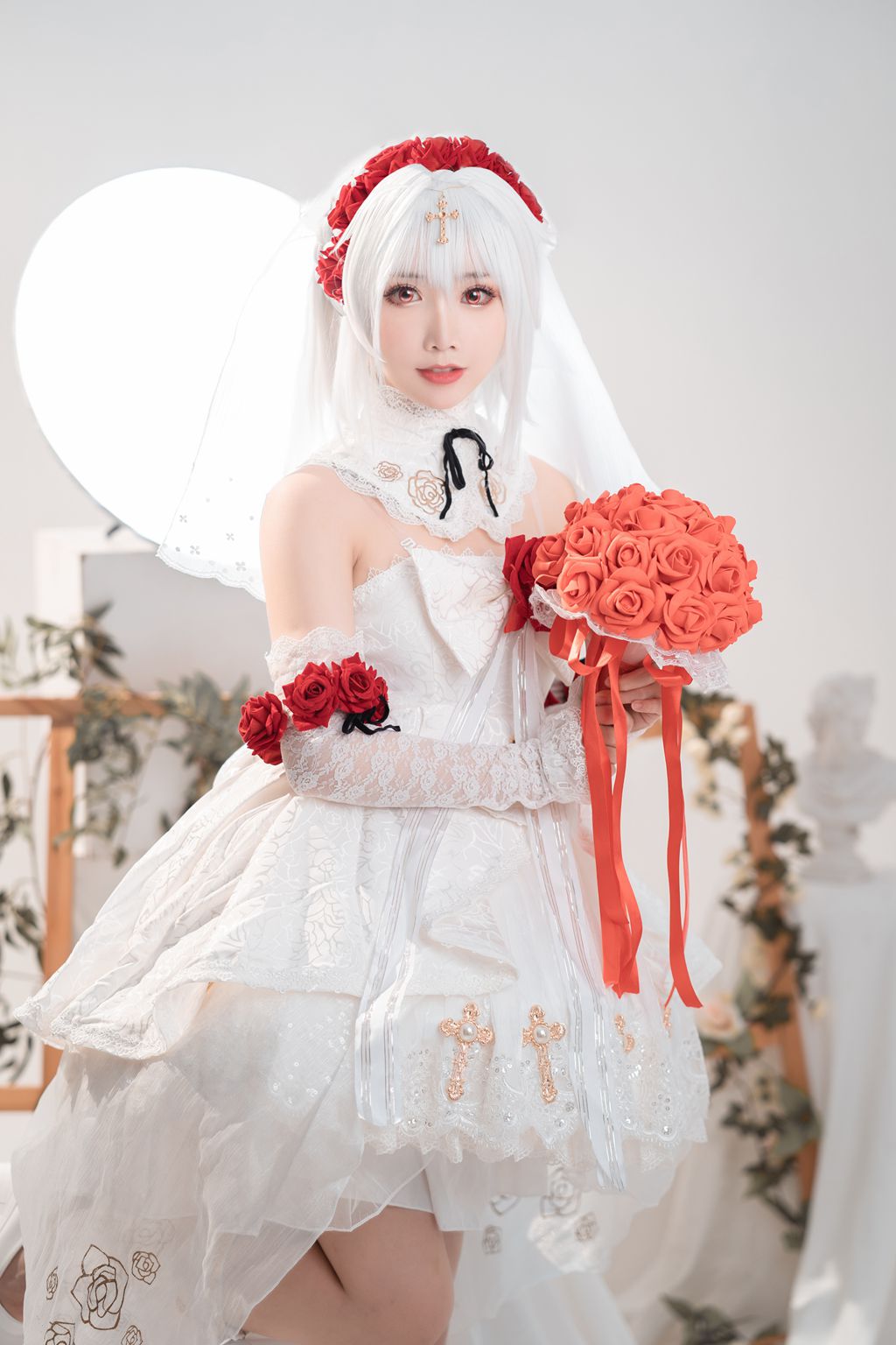 面饼仙儿 德丽莎婚纱