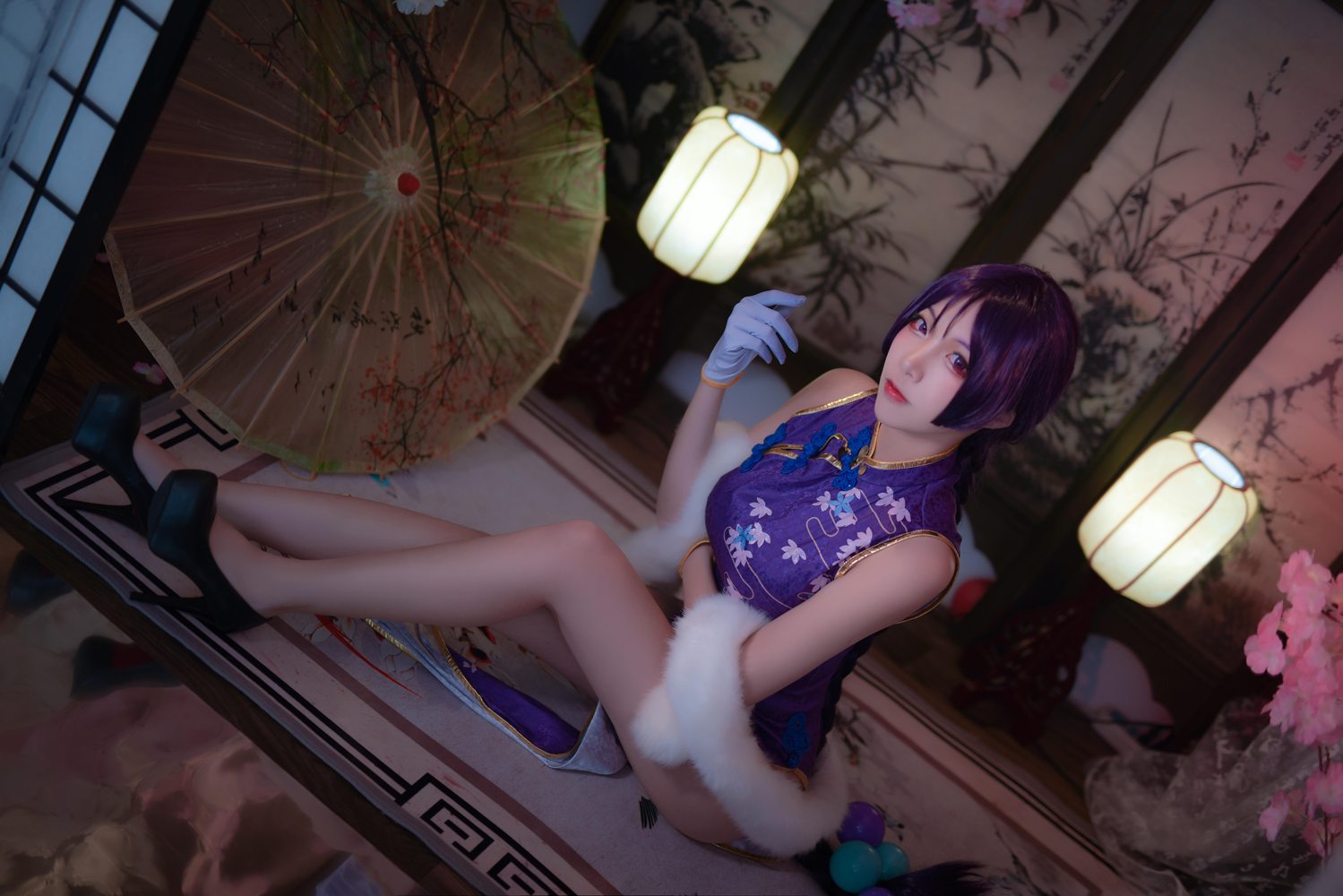 二佐Nisa Fate奶光旗袍
