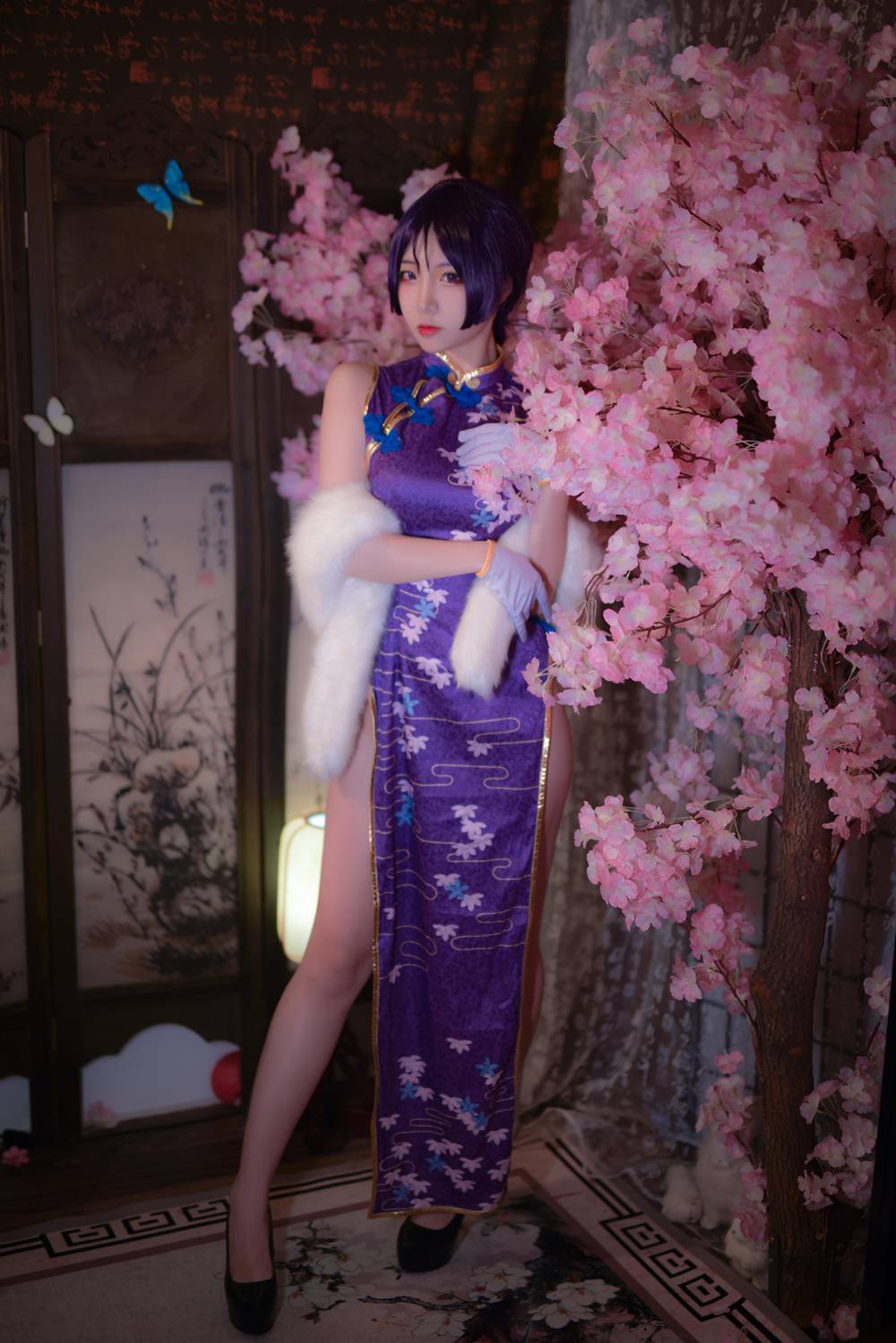 二佐Nisa Fate奶光旗袍