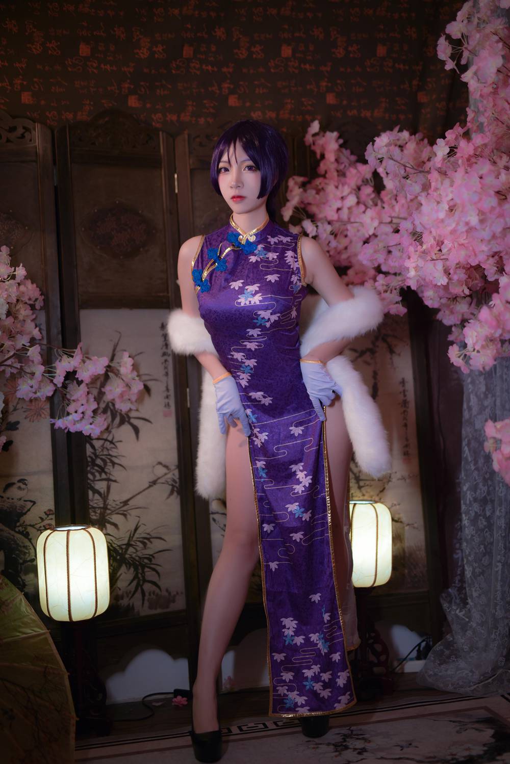 二佐Nisa Fate奶光旗袍