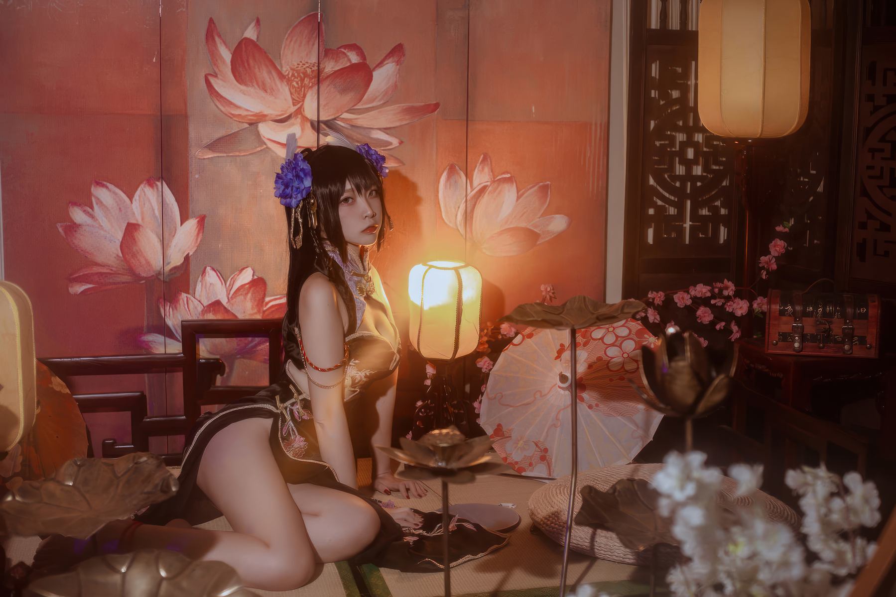 二佐Nisa 碧蓝航线-比叡鲟旗袍