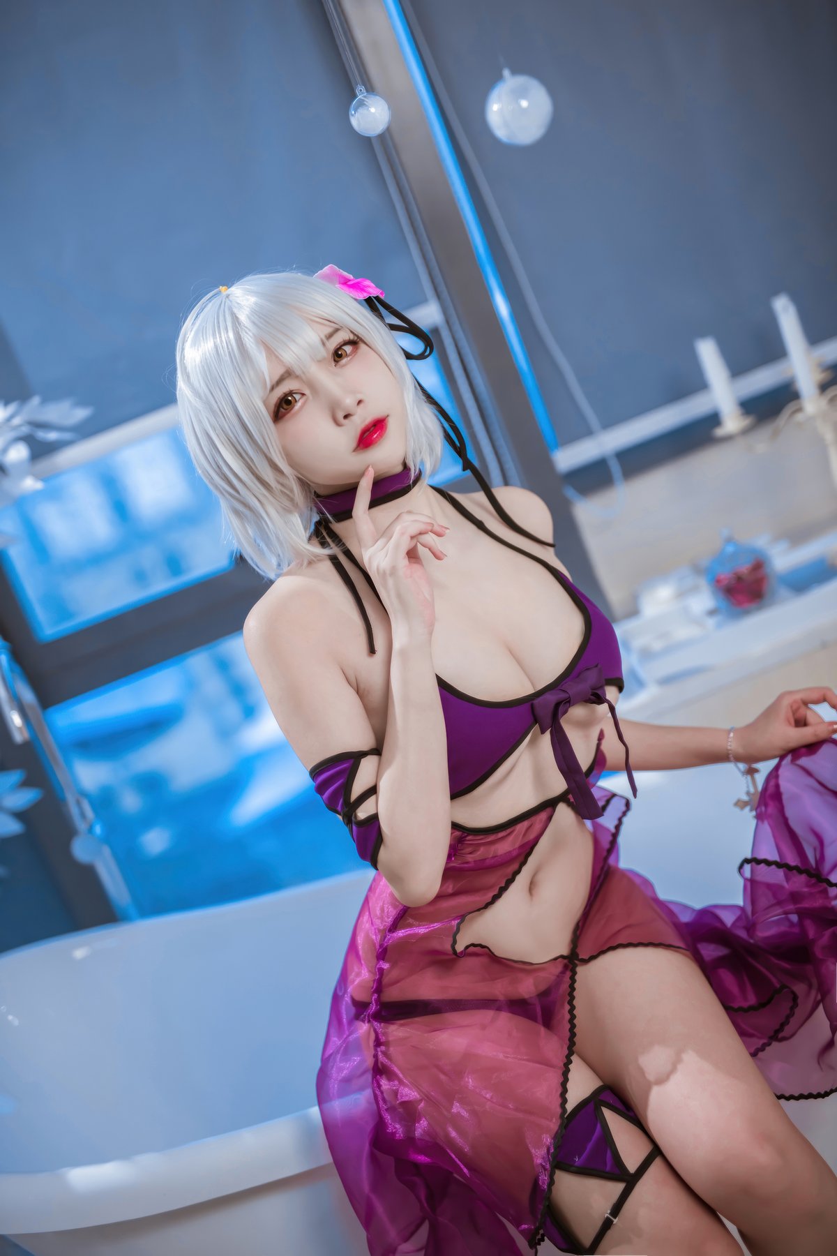 二佐Nisa FATE-黑贞水着