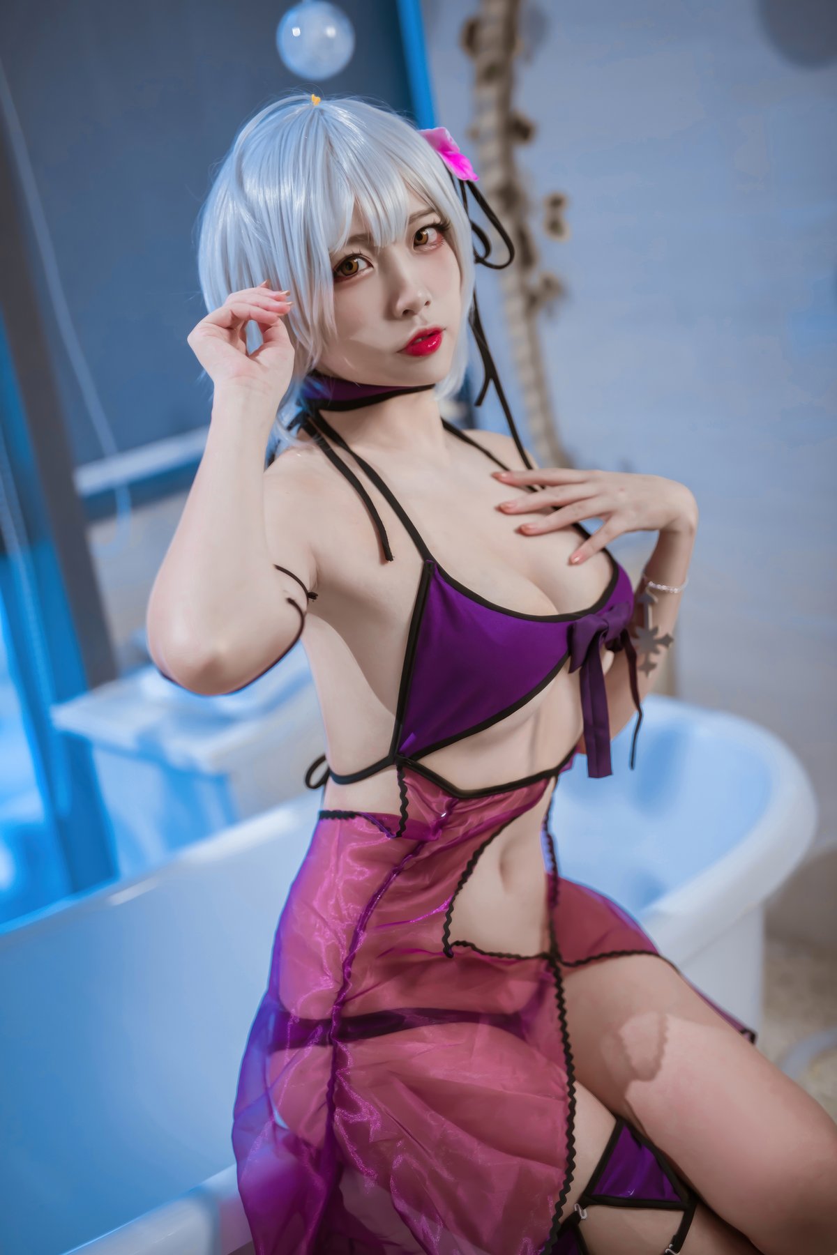 二佐Nisa FATE-黑贞水着