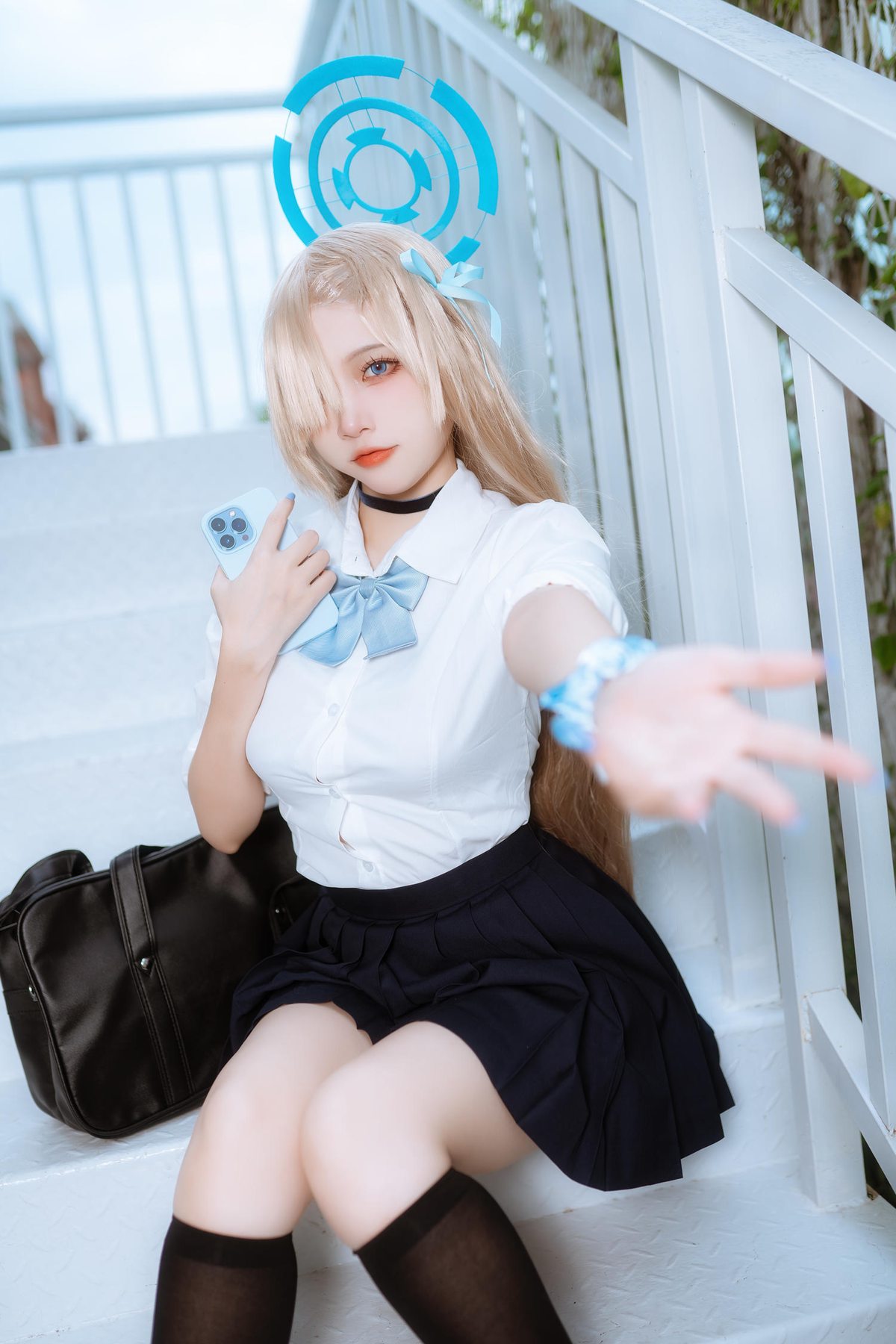 二佐Nisa 蔚蓝档案 一之濑明日奈 JK制服