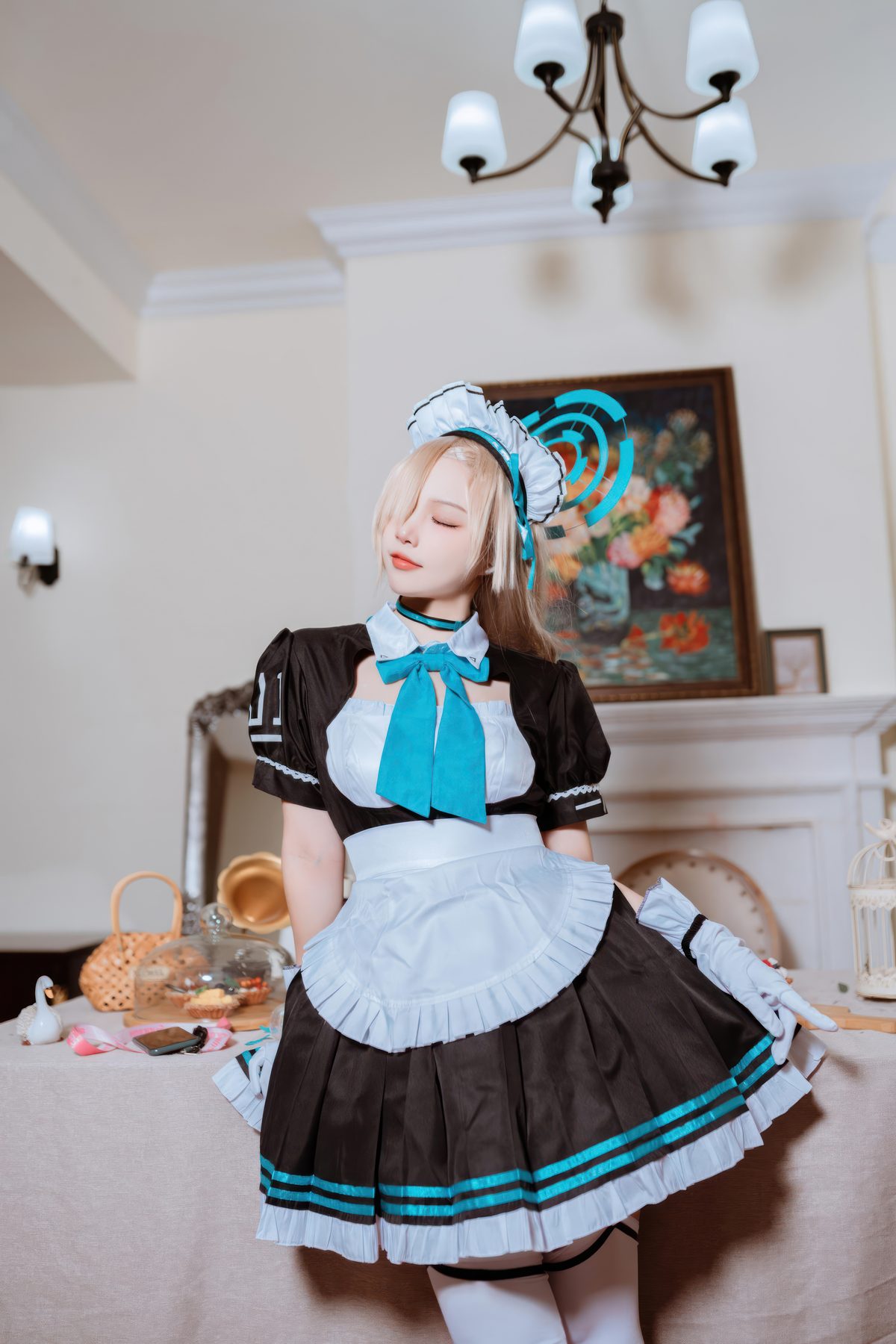 二佐Nisa 蔚蓝档案 明日奈女仆