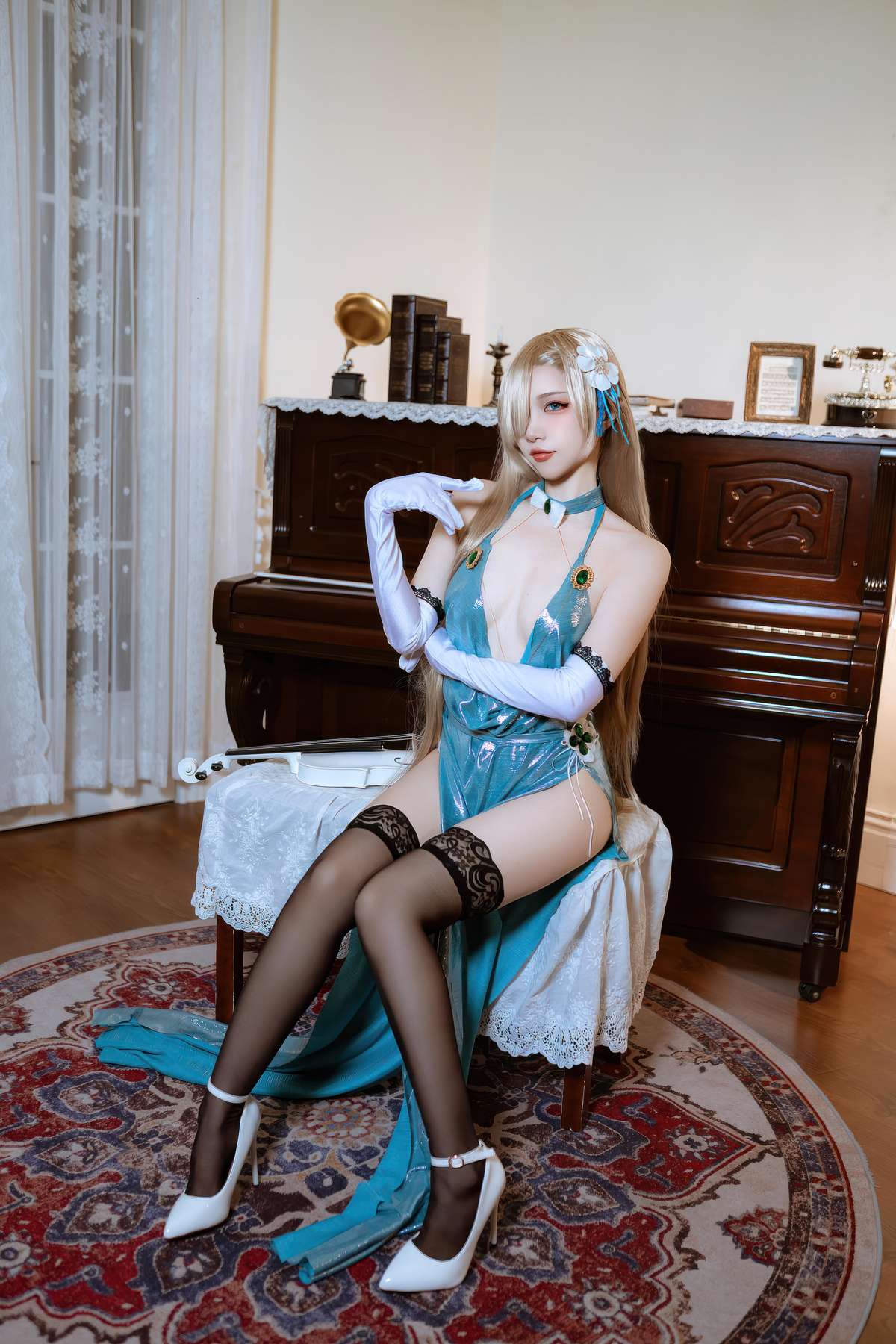二佐Nisa 蔚蓝档案 明日奈礼服