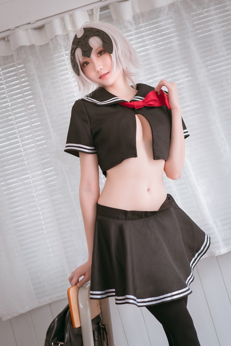 瓜希酱 黑贞德 校服