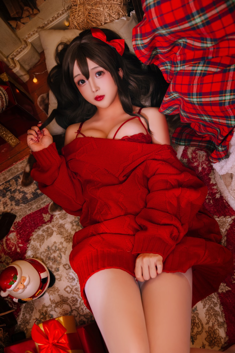 日奈娇 圣诞毛衣