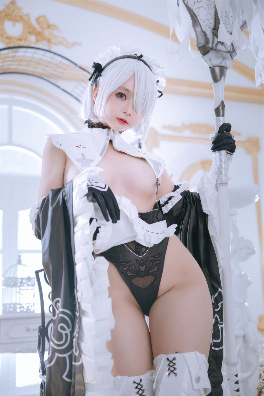 日奈娇 2B奶盖女仆