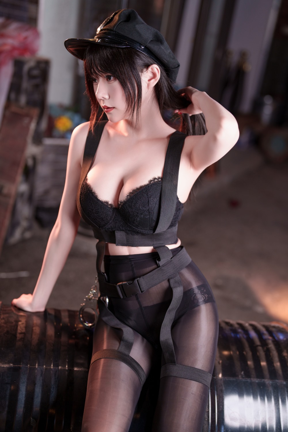 香草喵露露 十一月舰长女警图