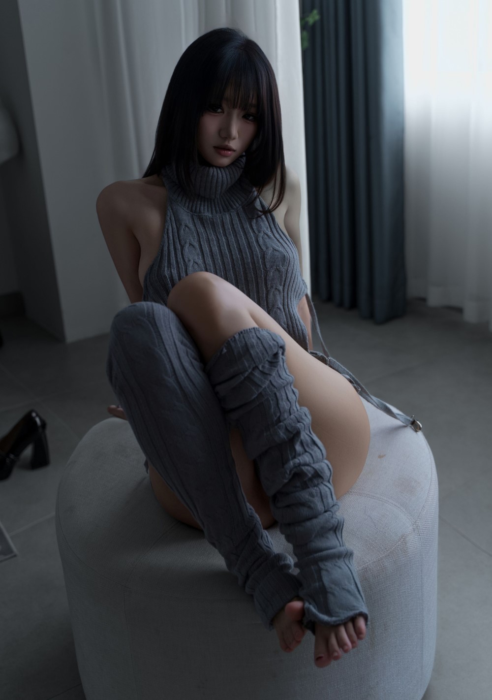 柒柒要乖哦 居家毛衣