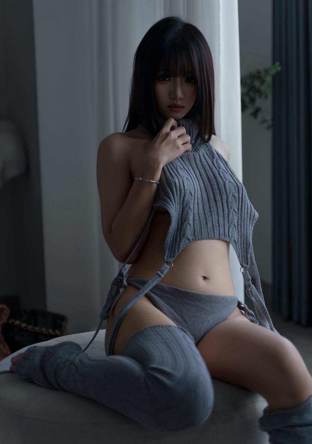 柒柒要乖哦 居家毛衣