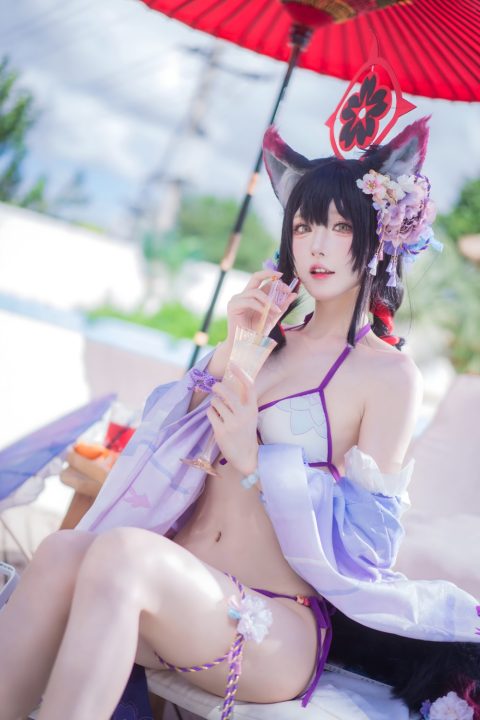 阿包也是兔娘 蔚蓝档案 狐坂若藻 水着