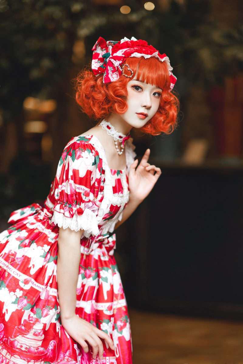 阿包也是兔娘 lolita红裙2