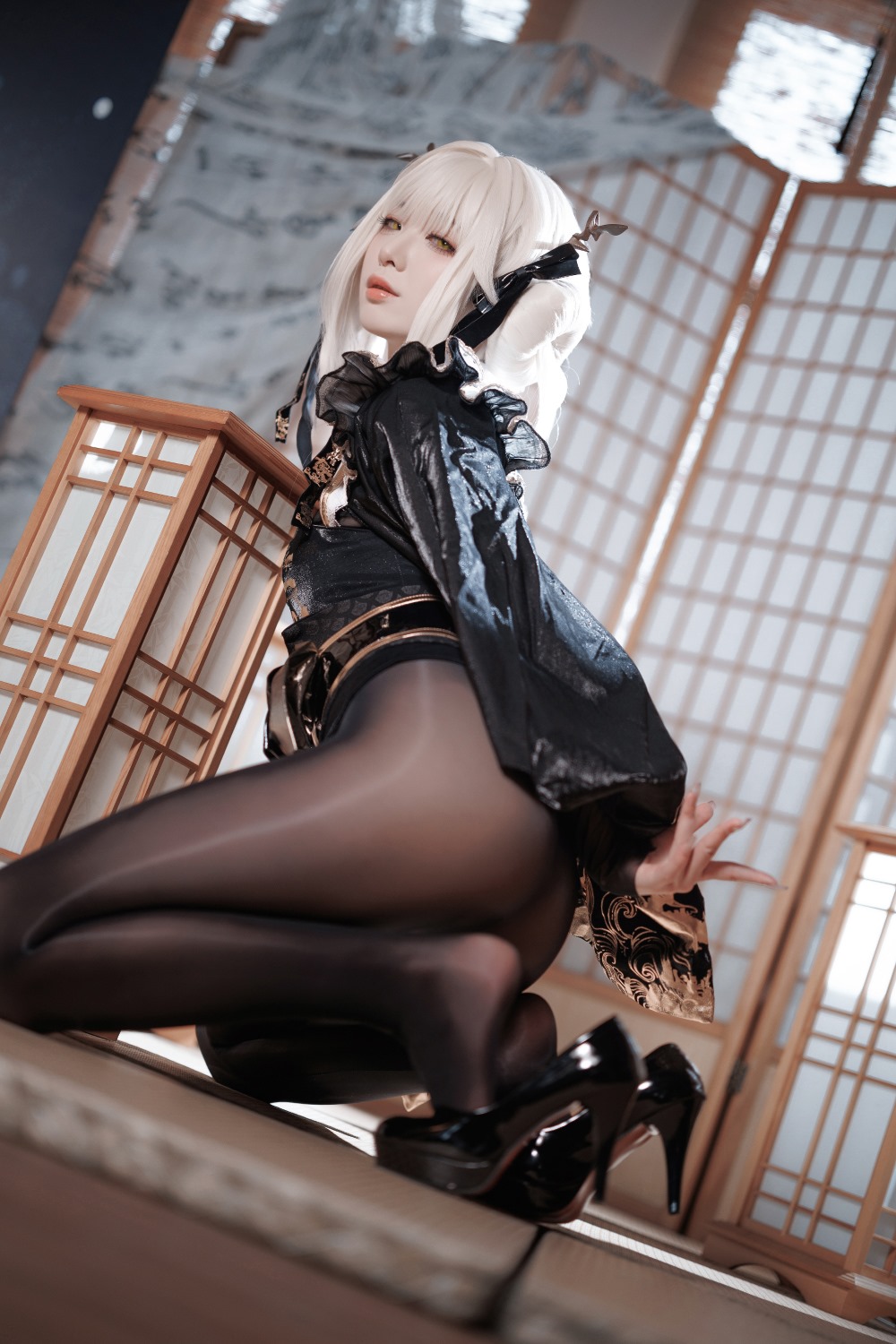 封疆疆 NIKKE 白兔布兰儿 和服