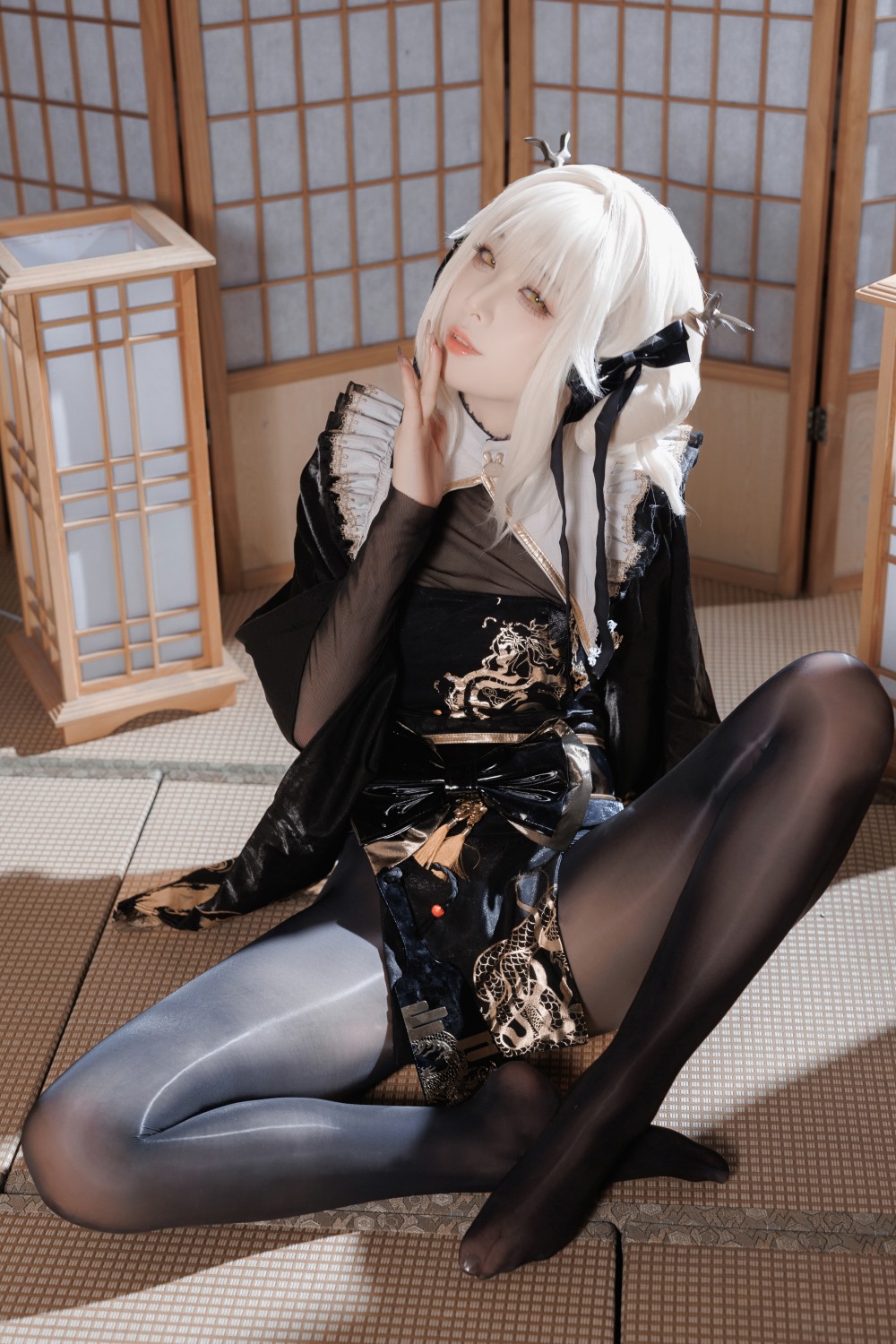 封疆疆 NIKKE 白兔布兰儿 和服