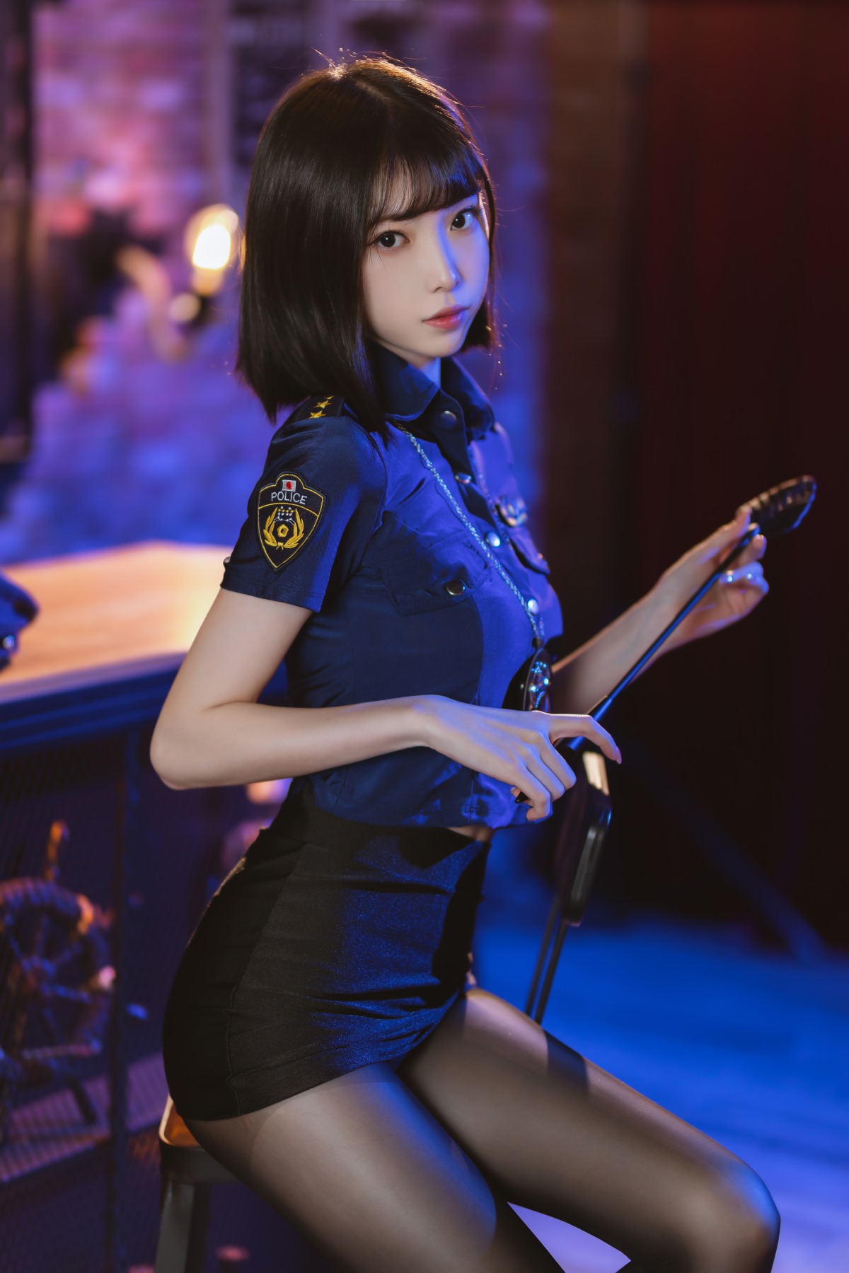 许岚LAN 黑丝女警