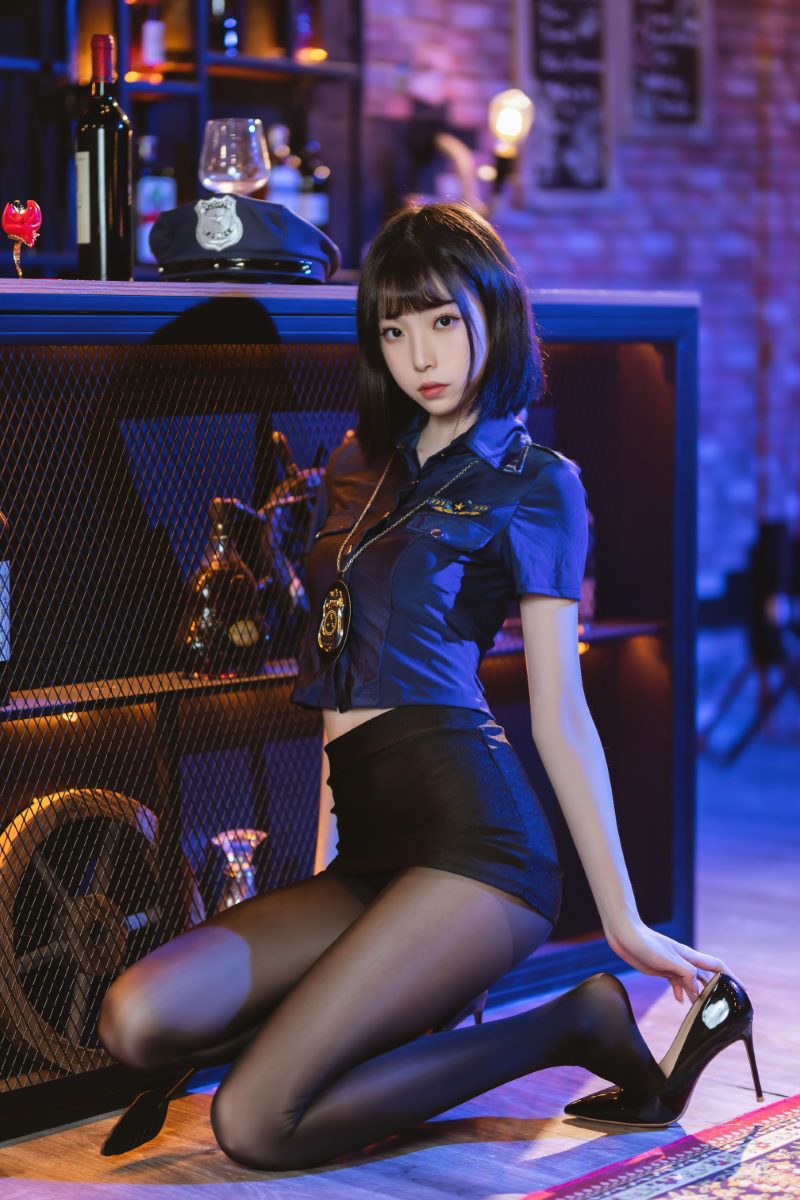 许岚LAN 黑丝制服