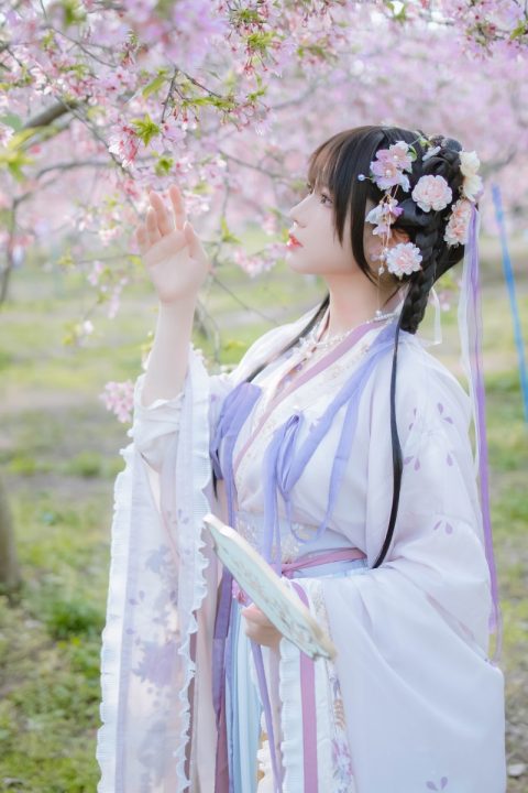 Nyako喵子 樱花汉服 花神祈愿
