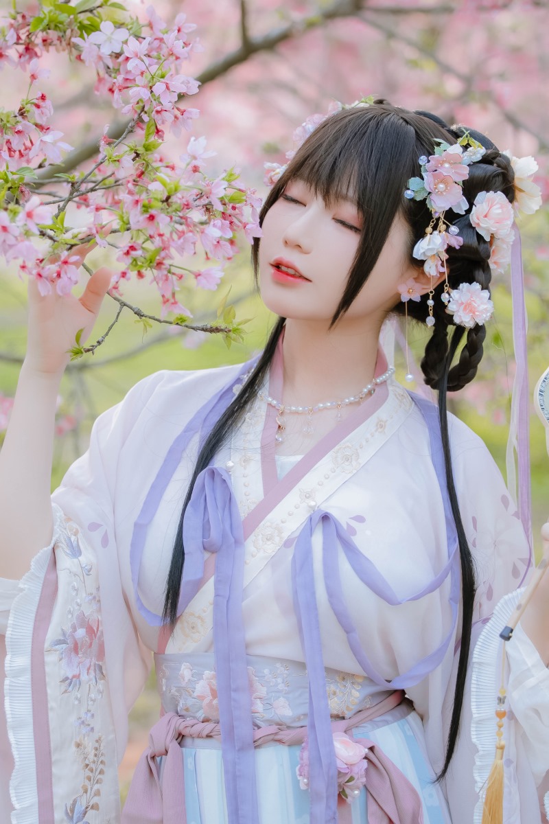 Nyako喵子 樱花汉服 花神祈愿