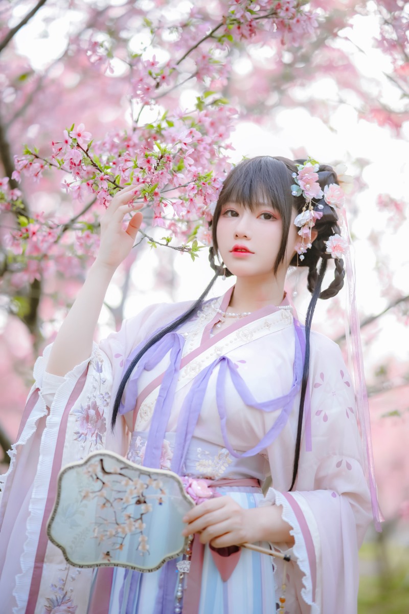 Nyako喵子 樱花汉服 花神祈愿