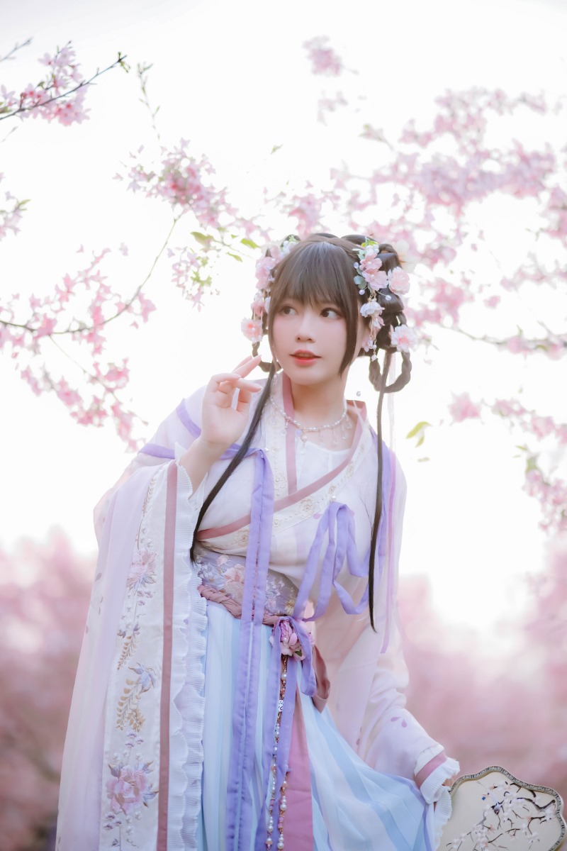 Nyako喵子 樱花汉服 花神祈愿