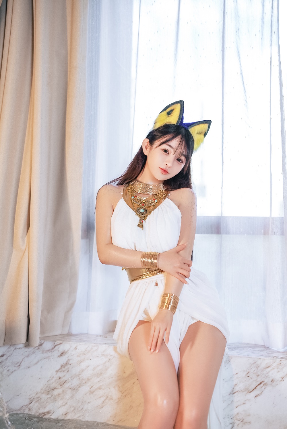 桜井宁宁 白色猫娘